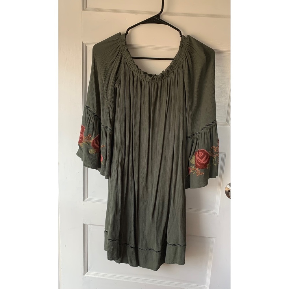 Green Boho Dress